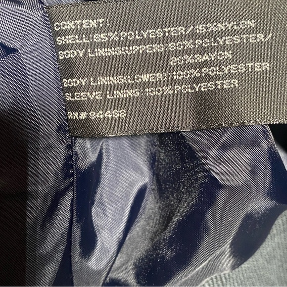 Claiborne Aero Tech Gray Bomber Jacket Mens Large Lightweight Zip-Up Windbreaker - Picture 9 of 12